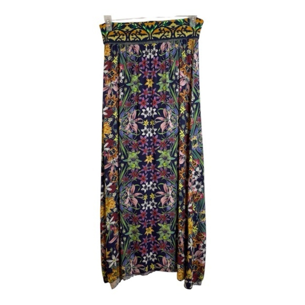 Anthropologie Cecilia Prado Size M Boho Floral Tropical High Waist Maxi Skirt